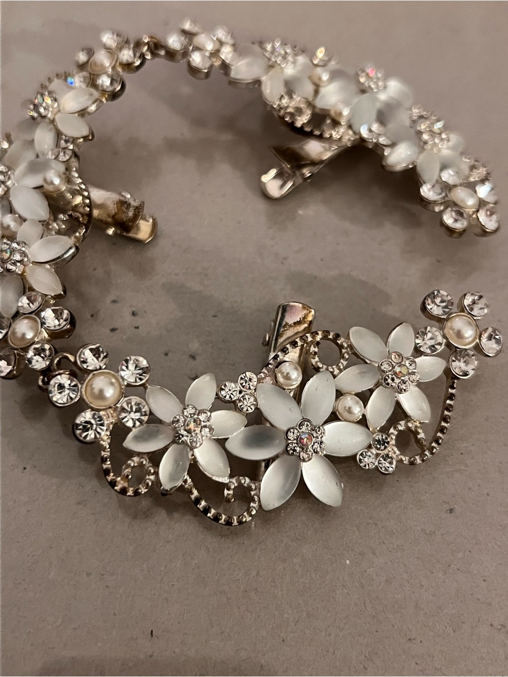 Wedding tiara hair clip